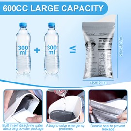 KFDDRN Urine Bags for On the Go Women/Men, Pack of 16 700 ml Disposable Urine Bags for Camping, Travel, Car, Travel, Outdoor, Emergency Toilets, On the Go for Pediatric Patients and Pregnant Women