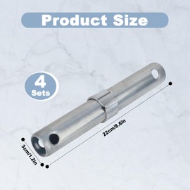4Pcs Scaffolding Coupling Pin, 1.2"OD x 8.6"L Attachment Scaffolding Latch Galvanized Material No Burrs