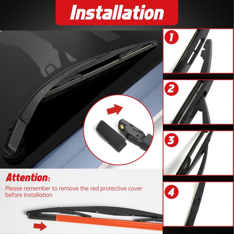 OTUAYAUTO Rear Wiper Arm Blade Set - Replacement for Chrysler