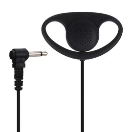 Headphones Wired, Stylish 3.5Mm Headphones Single Ear Noise Cancelling Ear-Hook Headphone D Shape Over Ear Earbuds Radio Headset for Running/Sports/Travel (5 Pack)