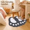 Cartoon Flannel Bathroom Mat – Soft Absorbent Non-Slip Floor Mat