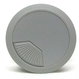 Unbranded/Generic (2) 2 5/8" 66MM WIRE MANAGEMENT CABLE GROMMET 3 PIECE LIGHT GREY FREE SHIP LD