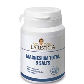 Ana María Lajusticia  Magnesio Total 5 Sales  100 Tabletas  Apoyo Energético y Metabólico                                                             