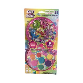 Care Bears 9 Piece Flavored Lip Balm Set In A Cute Case With Mirror & Brush 95