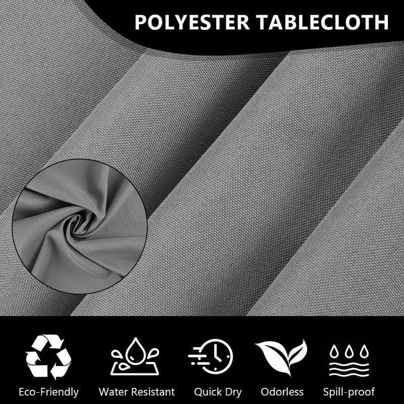 AUAUY Table Cloth Wipe Clean Rectangular 140x100 cm, Wipeable Waterproof