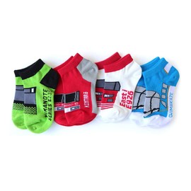 box408 Children's Socks, Railway Trains, Short, Sneakers, Ankle Length, 4 Pair Set, 5.9 - 7.9 inches (15 - 20 cm), Yamanote Line East Eye Kintaro, Shimakaze, Deodorizing, Antibacterial, Iron Under