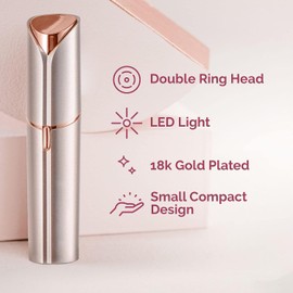 innobeaut Facial Hair Remover for Women, Painless Hair Removal Device Portable Womens for Lip, Chin with USB Rechargeable, Rose Gold