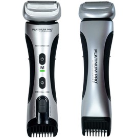 MANGROOMER - PLATINUM PRO New Body Groomer, Ball Groomer and Body Trimmer with Lithium Max Battery, Bonus Extra Foil and Storage Case!