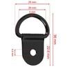 Pack of 20 D Ring Mounting Ring Hooks, D Construction