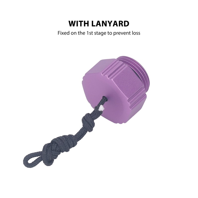 Scuba Diving Regulator Dust Cap Threaded Aluminum Alloy First Stage