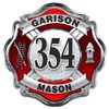 Custom Firefighter Sticker (Number)