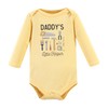 Hudson Baby Unisex Baby Cotton Long-Sleeve Bodysuits, Construction Work 3-Pack,