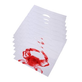 ULTECHNOVO 100pcs Apron Bibs Waterproof Aprons for Hot Pot Anti-oil Aprons Portable Apron Aprons for Bbq Waterproof Bib Apron for Restaurant Bib Crayfish Seafood