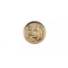 Colt Factory Gold Grip Medallions. 150 Yr. Anniversary Horse Head