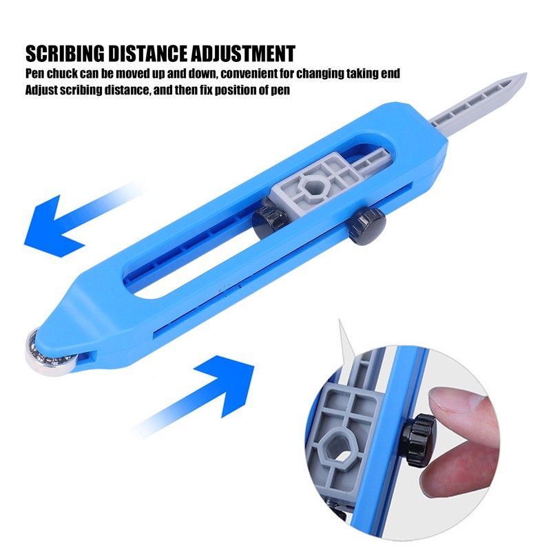 Contour Gauge Scribe Tool Irregular Shape Profile Duplicator for Woodworking