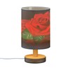 Mnsruu Small Table Lamp for Bedroom Bouquet of Red Roses