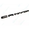 GMC 1PC Matte Black Rear Tailgate Canyon Letter Emblem Fit