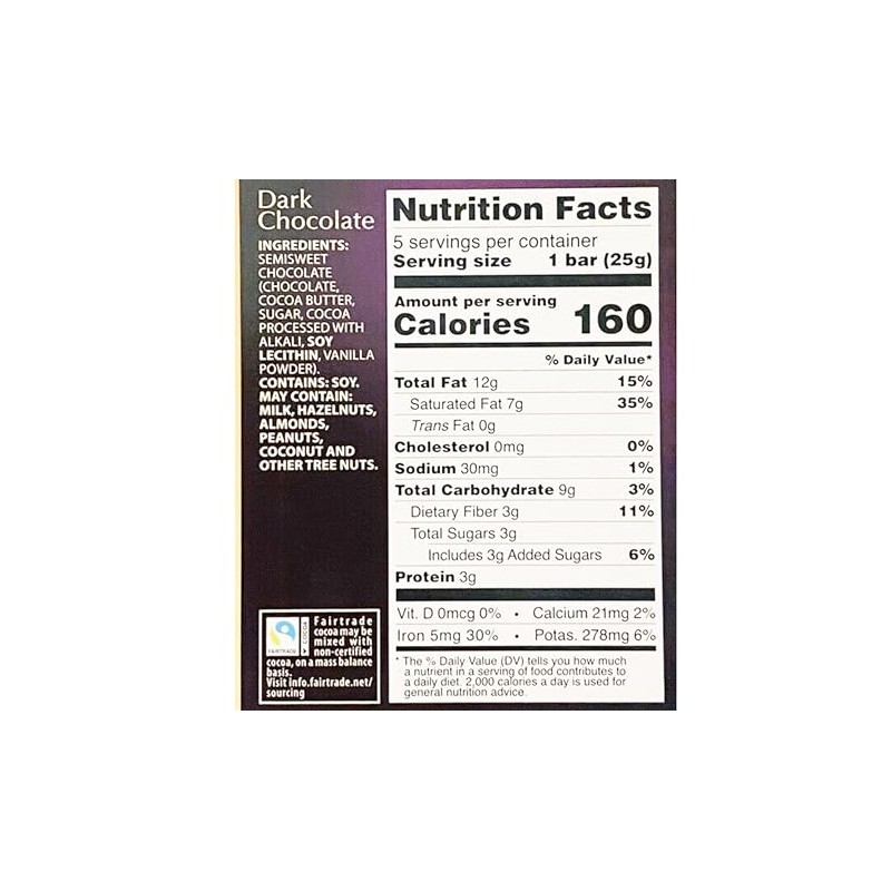 Roth Moser 85% Dark German European Cacao 4.4oz Bar, Individually