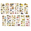 Ginhkok Children's Sticker 3D Car Vehicle Reward Reward Sticker Cute