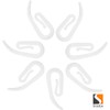 Stadux Curtain Hooks Plastic White Pack of 100, 2.8x1.2cm, Premium