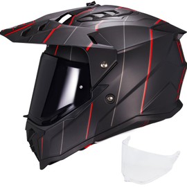 VCOROS Adventure Motorcycle Helmet VS-908 ATV Dirt Bike Off Road Motocross Full Face Helmet for Adults DOT Approved (Matte Amassed, S)