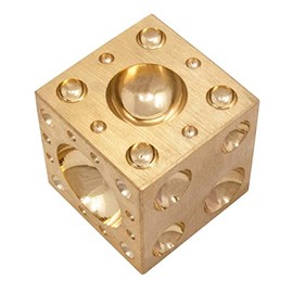 2" Brass Dapping Doming Block Jewelry Making Metal Forming Shaping Bending Bead Tool