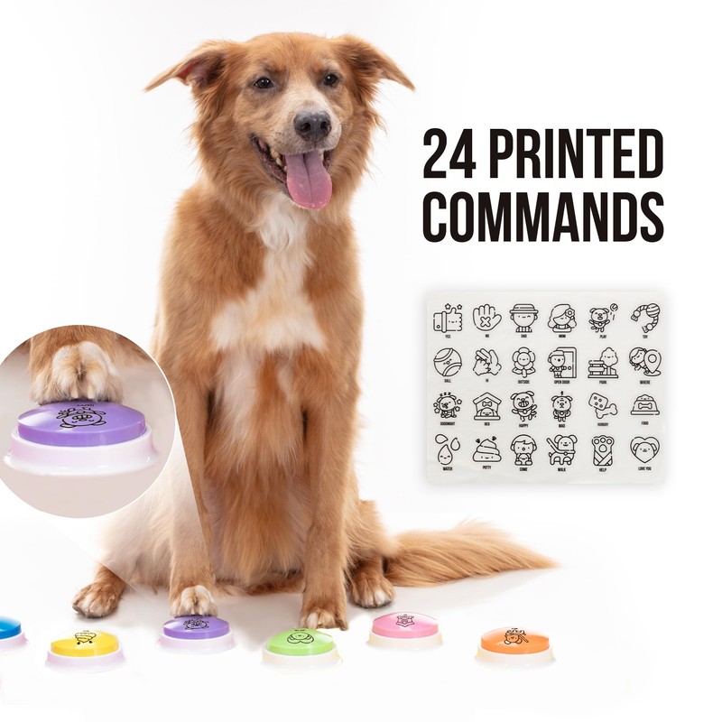 Pawsome Avenue Talking Buttons for Dogs - Dog Training Push
