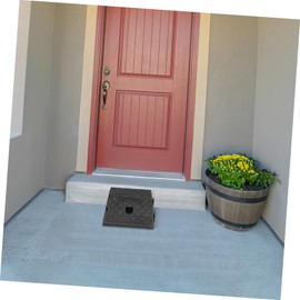 ULTECHNOVO Steps Ramps Bathroom Ramp Ramps Wheelchair Mobility Outdoor Car Lifts for Home Garage Heavy Duty Ramps Motorcycle Loading Dock Entry Ramp Portable Triangle Pad Plastic