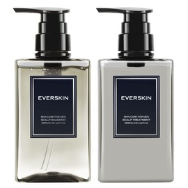 EVERSKIN Rich Foam Scalp Shampoo & Treatment Set Hair Growth Treatment for Men Amino Acid Shampoo Botanical Organic 300ml Made in Japan