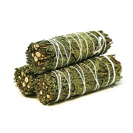 Saint Terra - Cedar Smudge Stick 4 Inches; Pack of 3