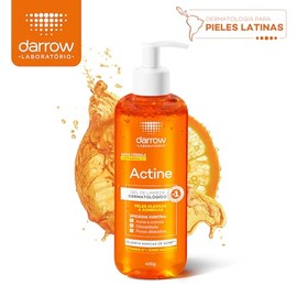 Darrow Actine Gel Limpiador Facial Dermatológico con Vitamina C y acido salicilico, para Piel Grasa y con Tendencia Acneica, Elimina el Brillo del Ros