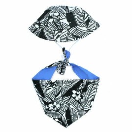 Vibrant Life Bucket Hat & Bandana  B&W Tropical  XXS/XS