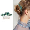 Set de 3 peinetas para cabello de mujer con cristales