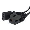 C14 to C13+NEMA 5-15R Y Splitter Power Plug Cord,Single C14