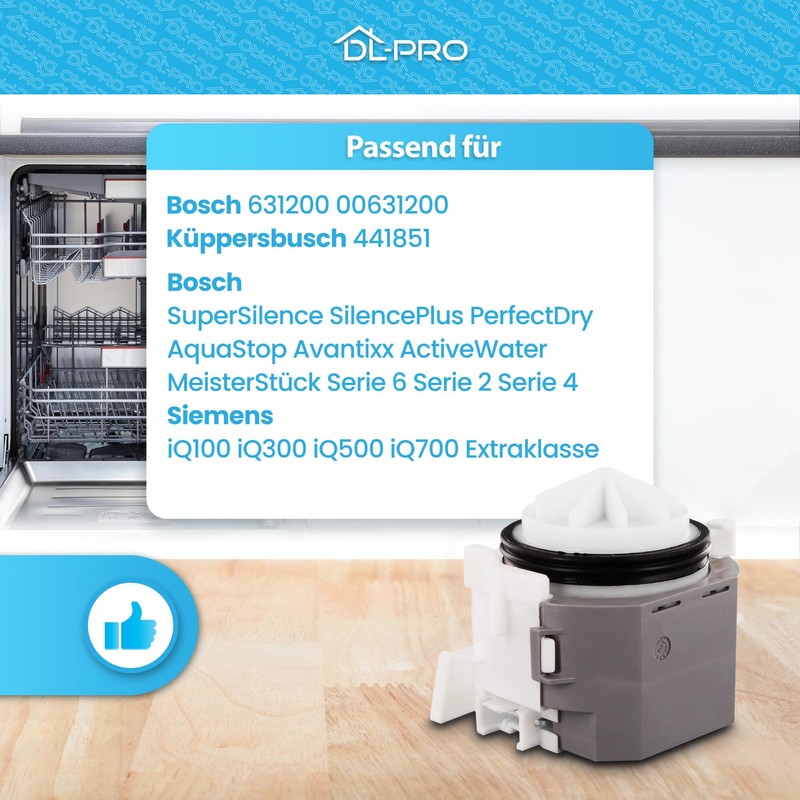DL-pro Drain Pump for Bosch Siemens Neff Copreci Pump Dishwasher