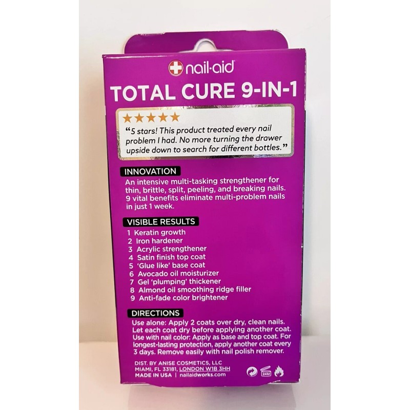 Nail-Aid Nail Aid Total Cure 9-in-1 Nail Treatment .55 oz