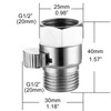 CIENCIA Shower On Off Valve Brass Shower Head Hose Adapter