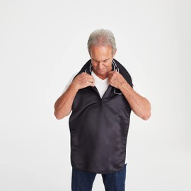 Magnetic Me Adult Bib Clothing Protector for Elderly Women and Men | Washable and Reusable Large Bib for Eating Pocket Square