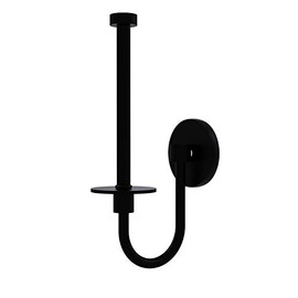 Allied Brass 1024U-BKM Skyline Collection Upright Tissue Toilet Paper Holder, Matte Black