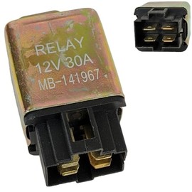 RedCap Flasher Shunt Starter Relay with 4-Prong Plug DC 12V 30A Flame-Retardant for Go-Kart 200cc DONGFANG DF200GKD, CFMOTO, SSR SRU170RS, Rancher 200cc, UTV, GO Kart, ATVs - Ensuring Smooth Ignition
