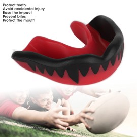 ZJchao Protector Bucal Deportivo, Protector Bucal de Baloncesto, Fútbol, ​​Silicona, Protector Dental Atlético para Adultos, Rugby, Judo, Kárate, Lacrosse, Hockey, Boxeo(Rojo)