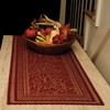 Heritage Lace Oak Leaf Table Runner, Dark Paprika
