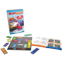 ThinkFun - 76642 - Rush Hour Gift Game - The Well-known Logic Game from 8 Years in Compact Format as a Travel Game for Children and Adults, Traffic Game