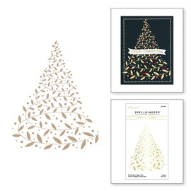 Spellbinders Swirling Foliage Tree Hot Foil Plate from The Glimmer for The Holidays Collection