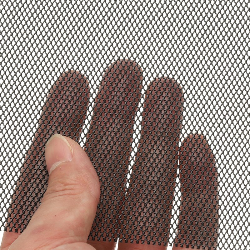 PATIKIL 4"L x 4"W Universal Car Grill Mesh, 2Pcs 2x3mm