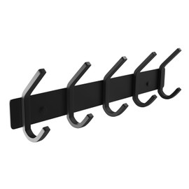WUIVIUT Rack Wall Mounted 5 Hook Hanging for Clothes Heavy Duty Coat Hook Large Wall Hooks for Bathroom Bathroom Kitchen Entryway 1 Pack