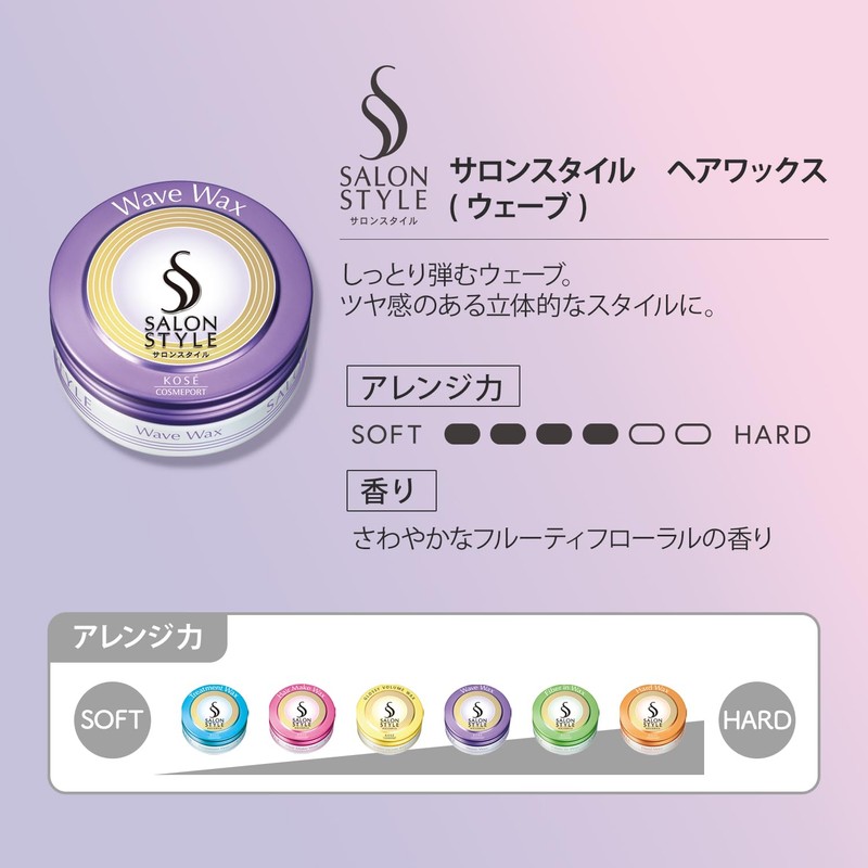 Salon Style Hair Wax D Arrange Wave 72g