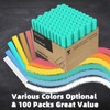 ZEZUT Green Chalk 100PCS, Low Dust Chalks Stick Bulk for