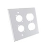 usbargainsound ProCraft Stainless Steel White 2 Gang Wall Plate/AC Duplex