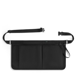 Playexen Server Apron with 5 Pockets, Server Waist Pouch with Buckle & Adjustable Belt, Waitress Accessories Tool Bag Half Apron for Restaurant, Cafe, Waiter, Waitress